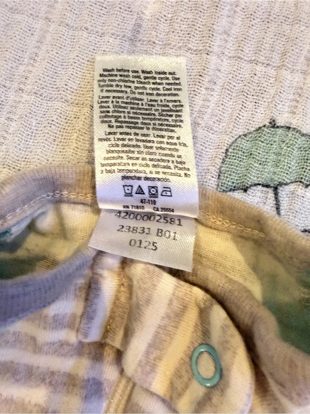 Gerber organic cotton NB bundle of 3 sleepers, gently used